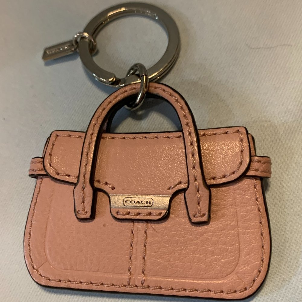 COACH Keychain Bag Purse Charm Pink 'Mini Bag'